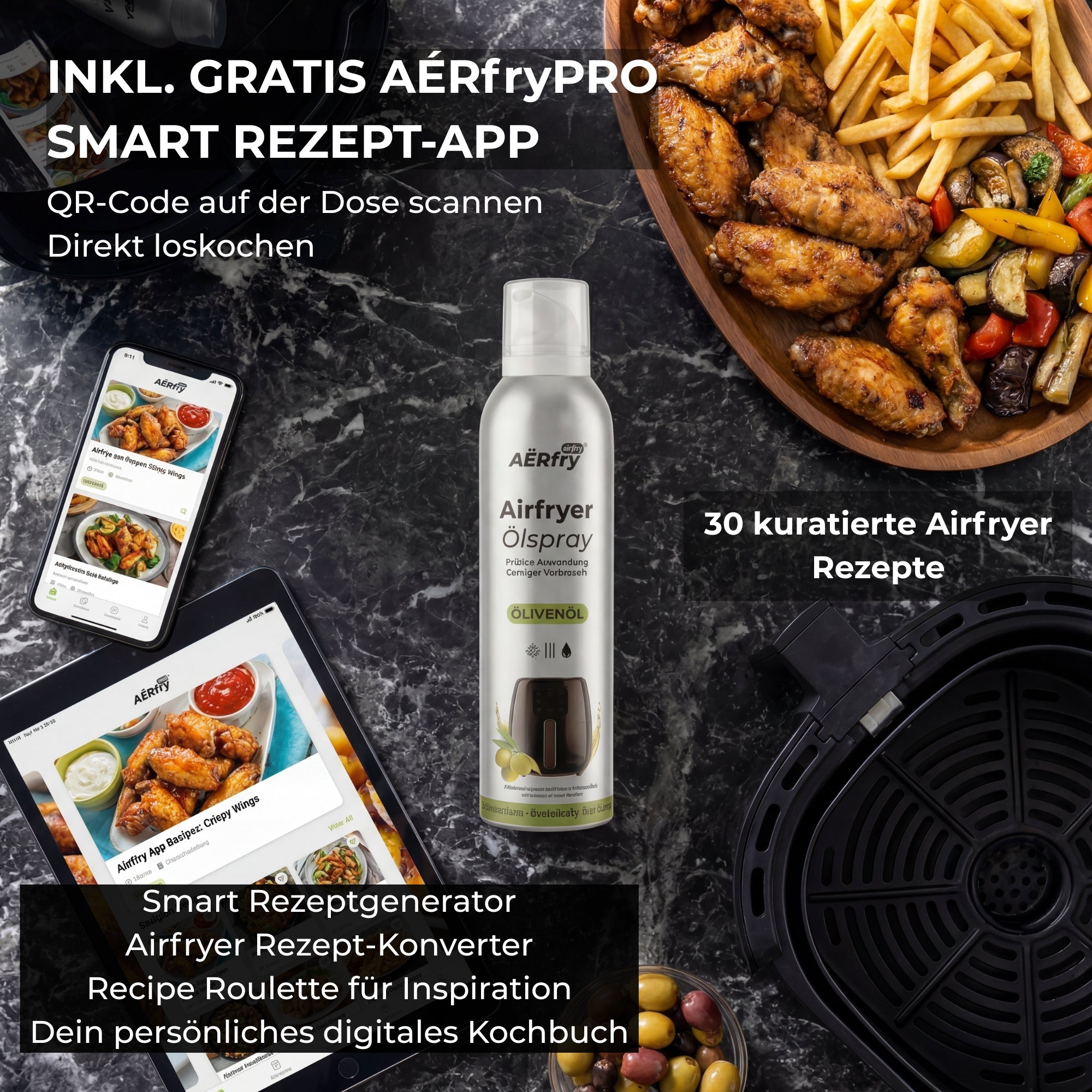 Airfryer-Rezepte mit KI: So funktioniert die Smart Kochen App