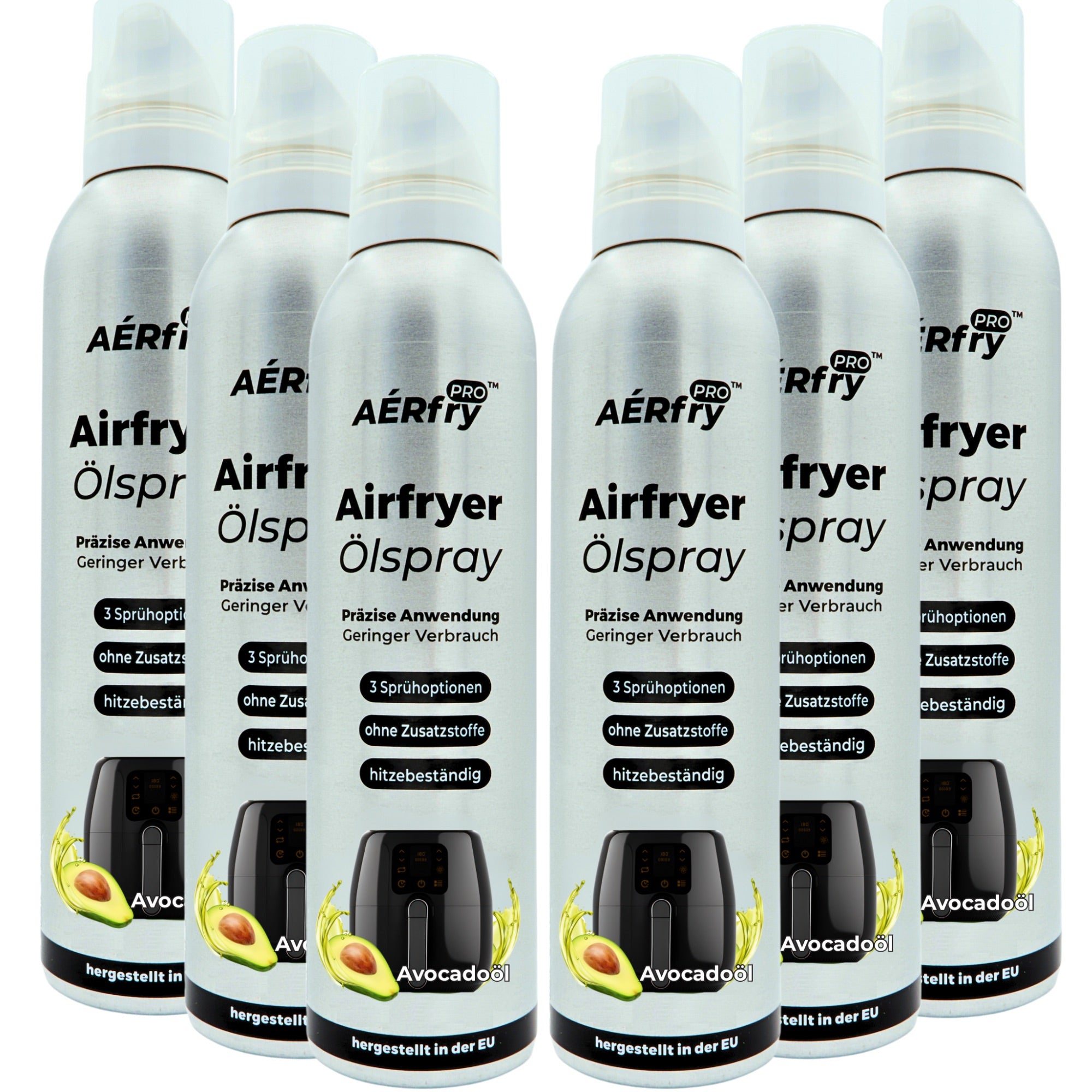 AÉRfryPRO® Airfryer Ölspray – Avocadoöl ohne Treibgas – 200 ml