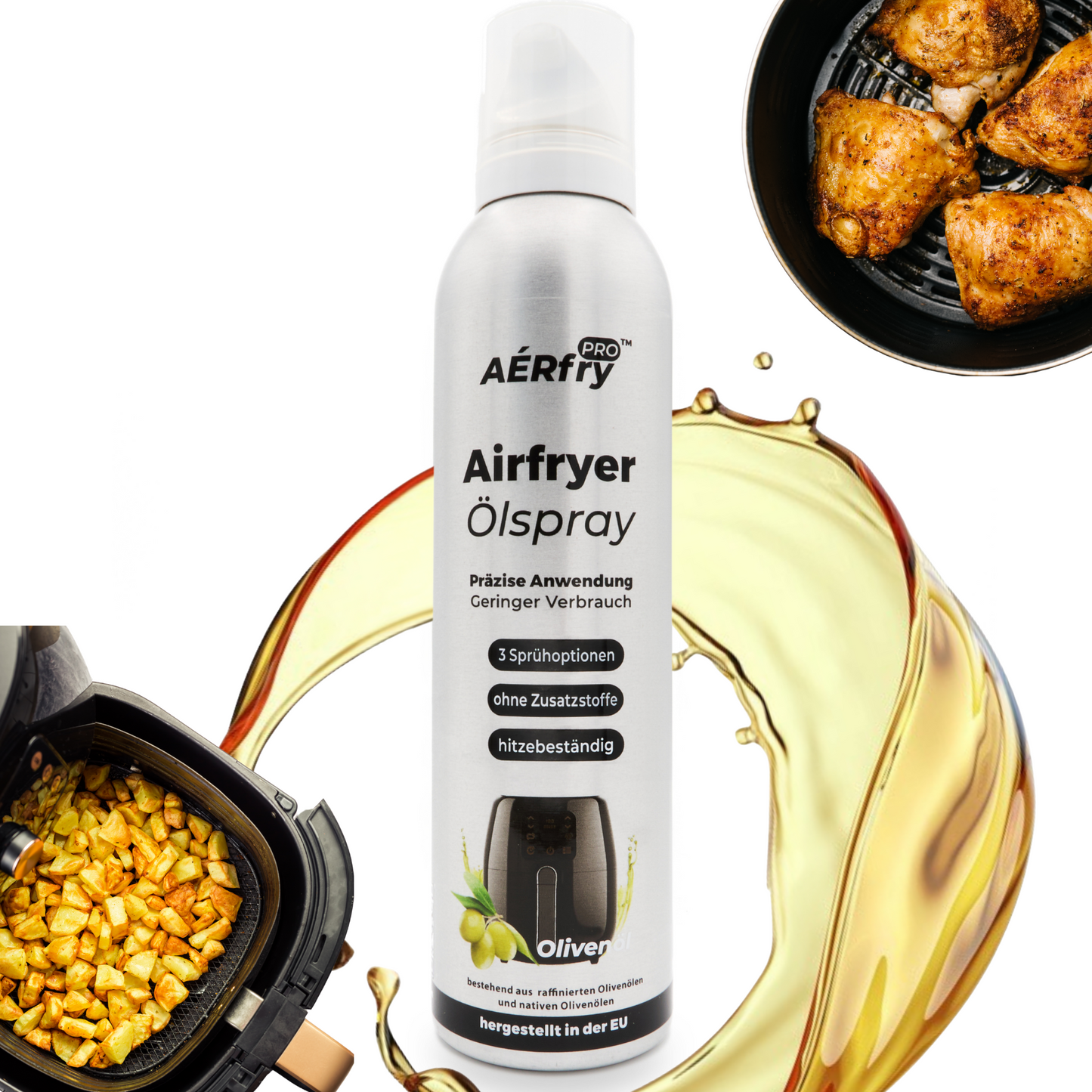 AÉRfryPRO Airfryer Oil Spray – 100% Pure Avocado Oil for the Air Fryer & Kitchen
