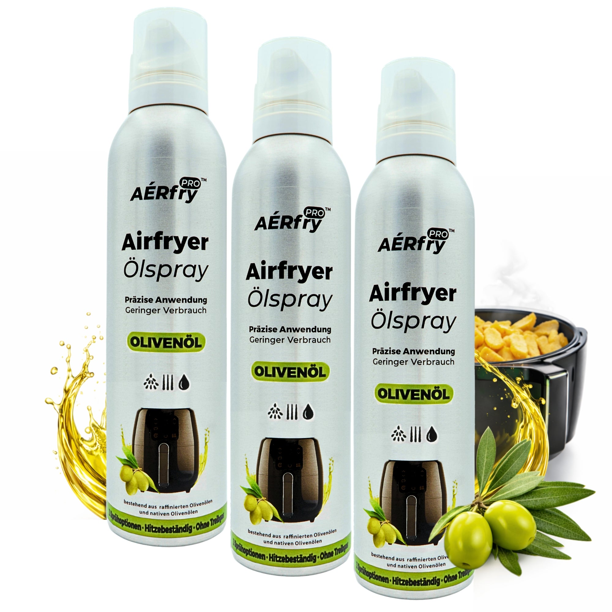 AÉRfryPRO™ Airfryer Ölspray – Olivenöl ohne Treibgas – 200 ml