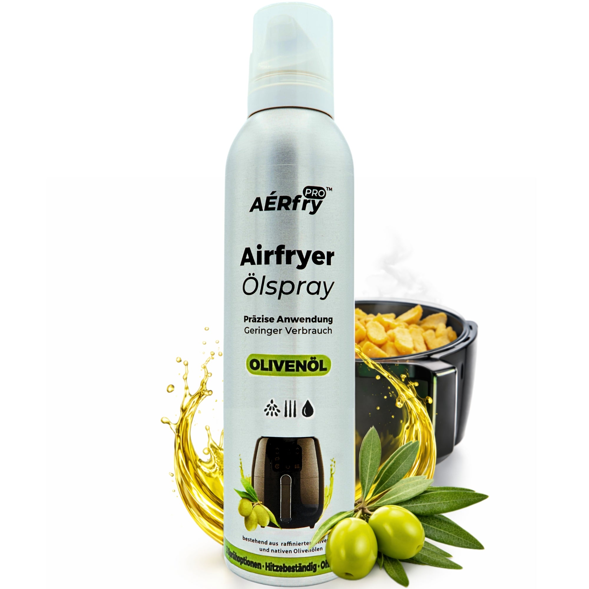 AÉRfryPRO™ Airfryer Ölspray – Olivenöl ohne Treibgas – 200 ml