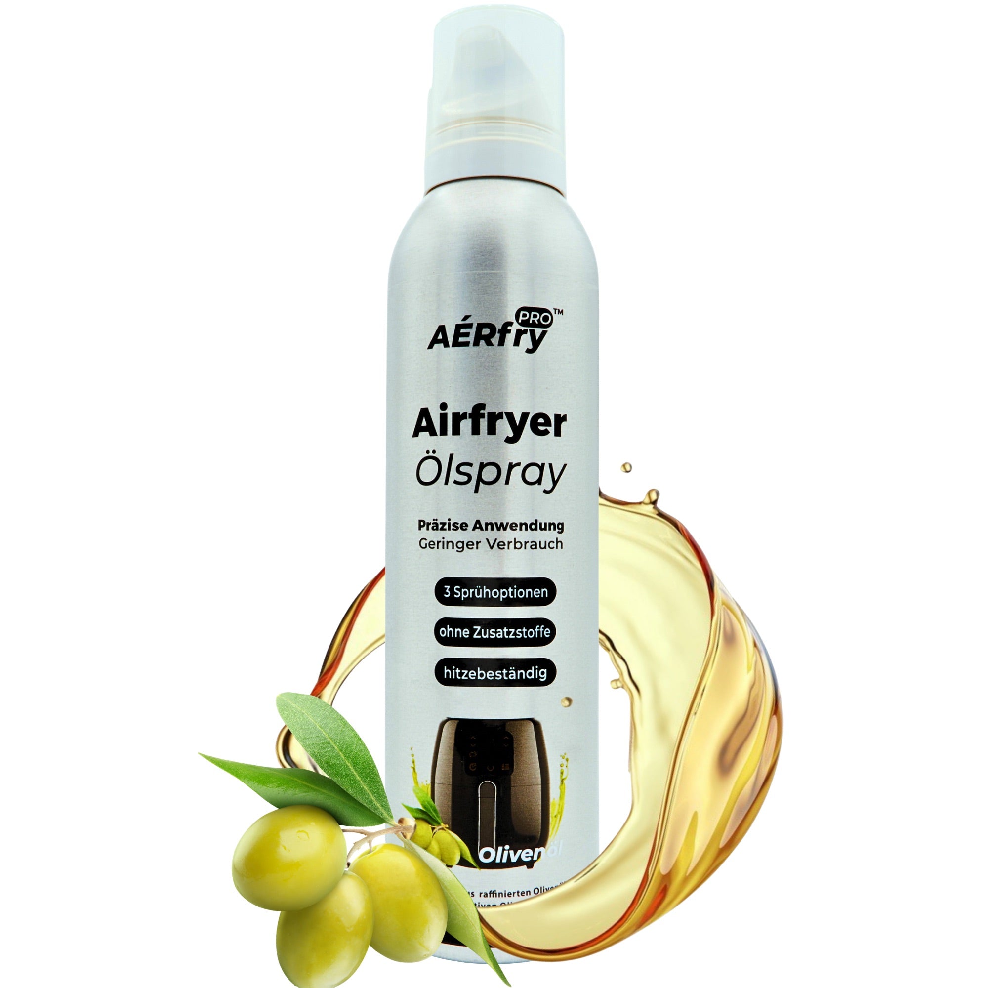 AÉRfryPRO Airfryer Oil Spray – 100% Pure Olive Oil for the Air Fryer & Kitchen